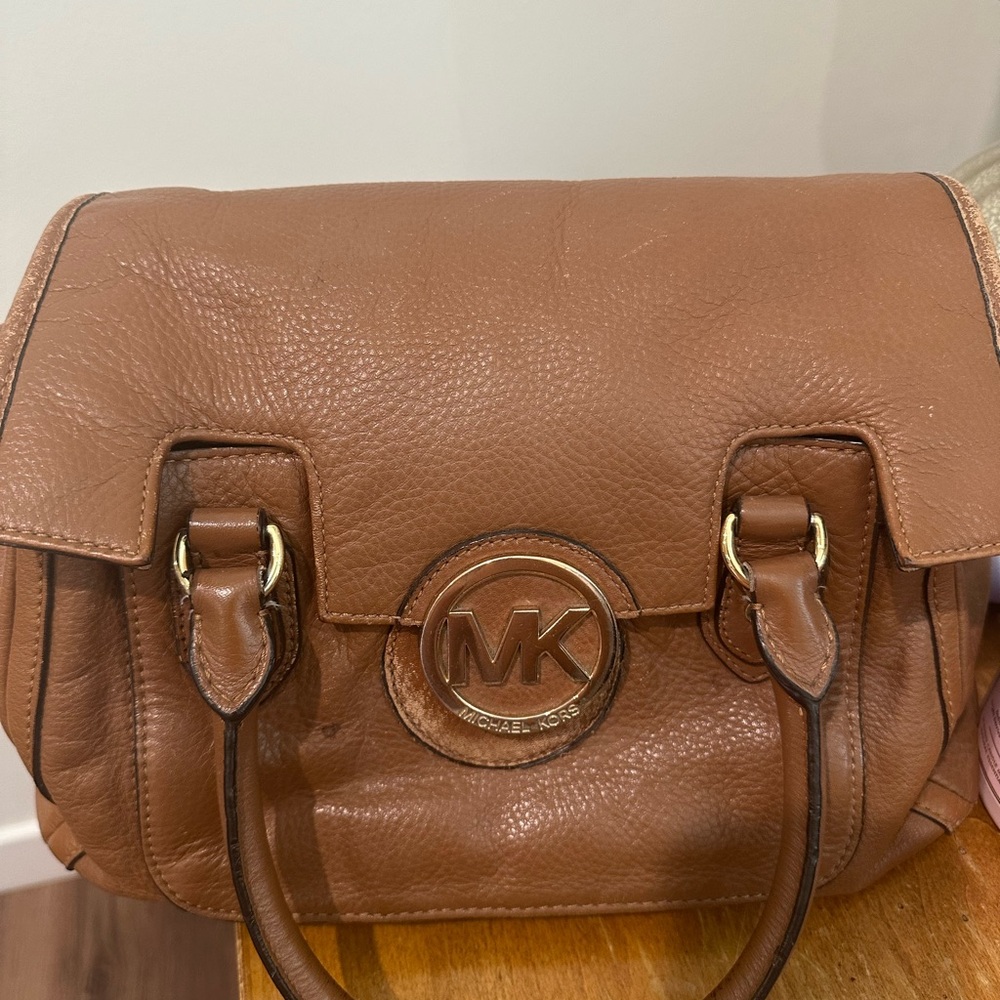 Michael Kors Tan Leather Satchel